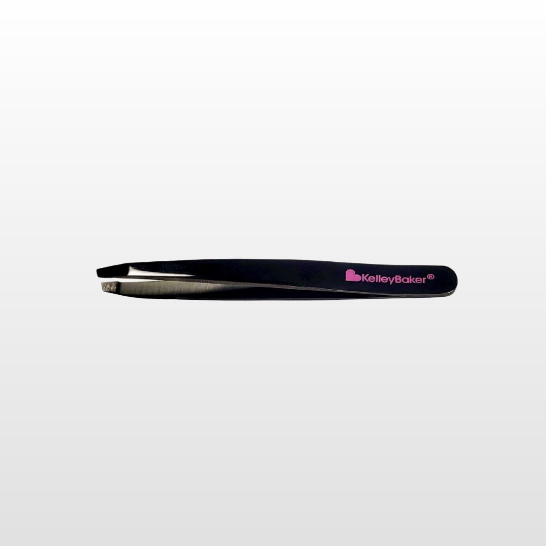 Kelley Baker Tweezers with Kelley Baker signature pink logo