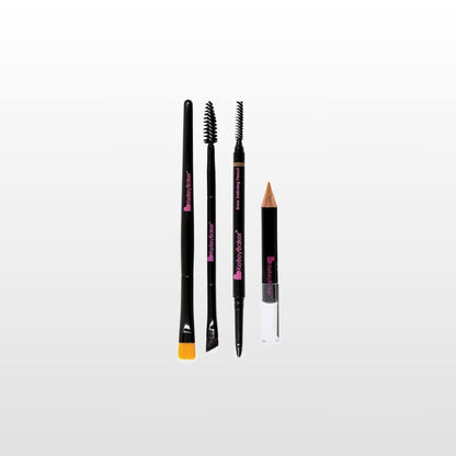 Kit d'essentiels quotidiens avec crayon définissant les sourcils