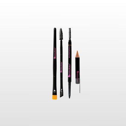 Kit d'essentiels quotidiens avec crayon définissant les sourcils