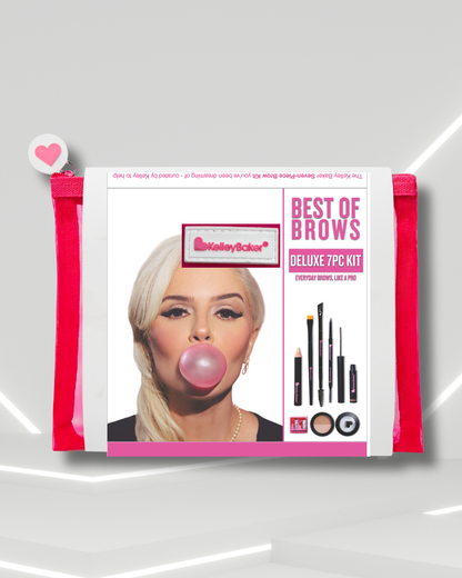 NEW! 7PC  BEST OF BROWS KIT WITH PINK BAG (5 PACK )